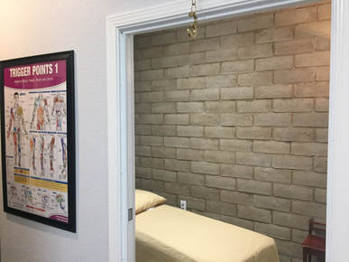 Vallejo Chiropractic massage room